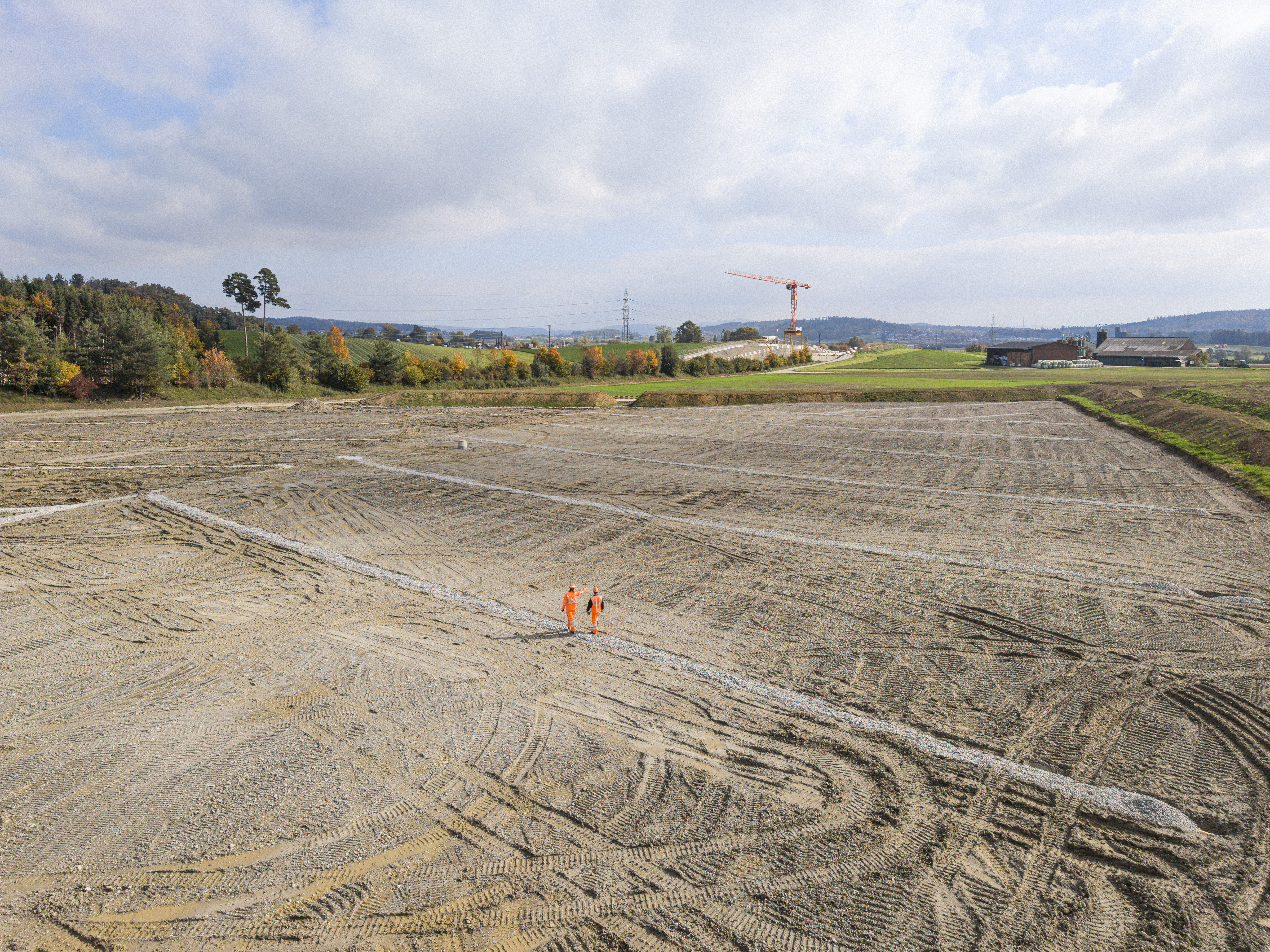 Rohplanie FFF neben Autobahn A4